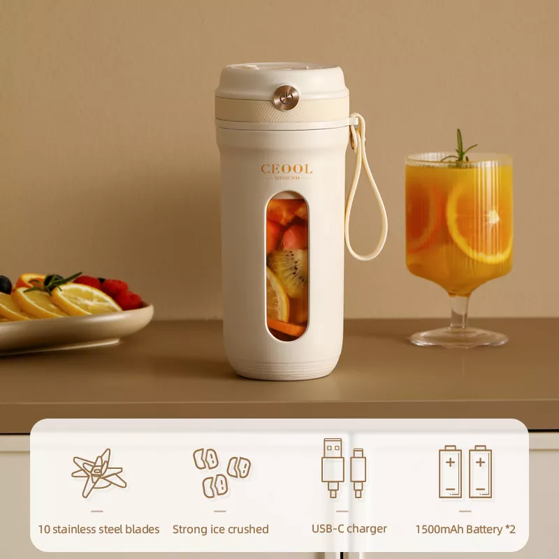Portable USB Rechargeable Mini Blender with 10 Stainless Steel Blades - Image 3