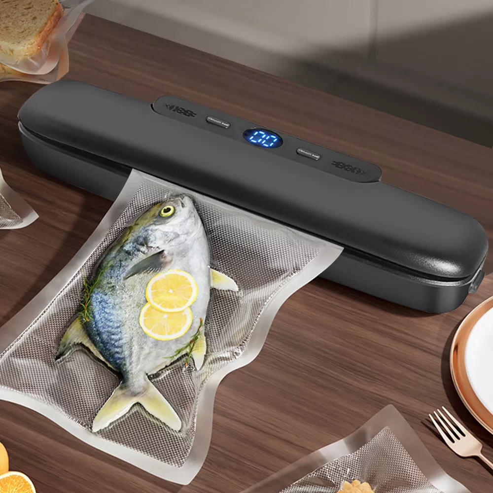 Electric Vacuum Sealer Machine for Food Preservation with Free Bags - Image 2