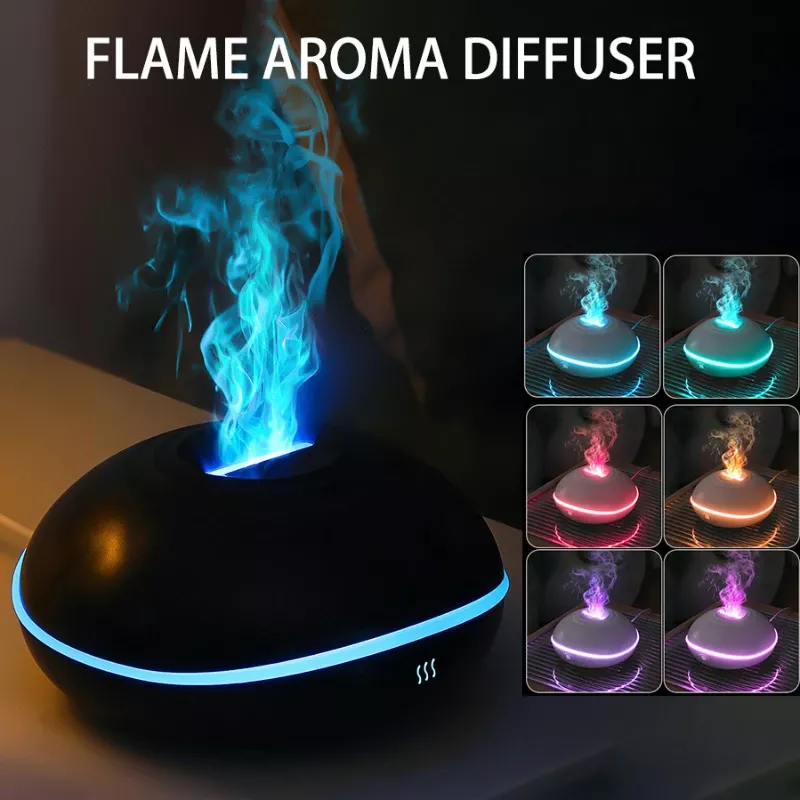 Aroma Diffuser 7-Color Flame Humidifier - Image 4
