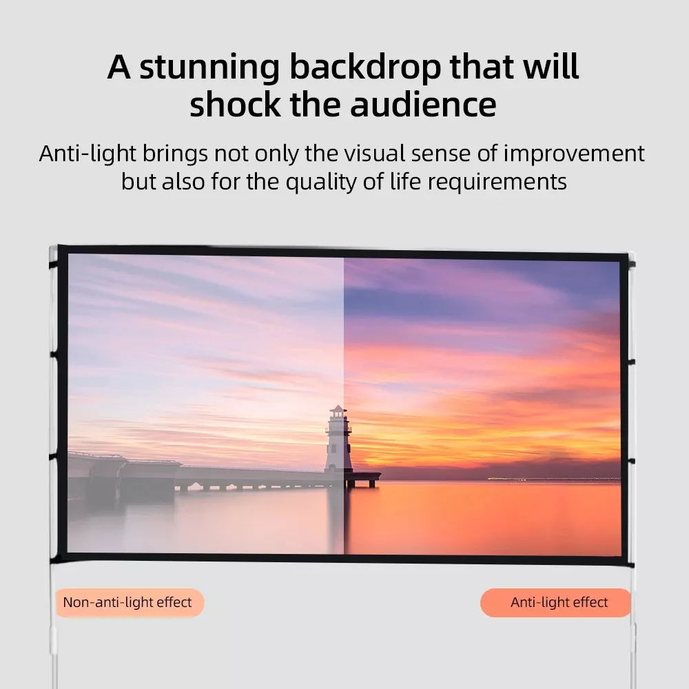 Portable Projector Screen with Stand - Image 3