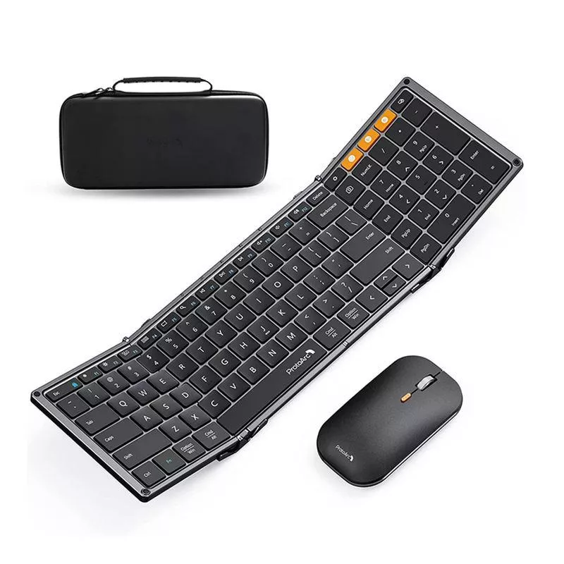 Tri-Fold Bluetooth Wireless Keyboard and Mouse Combo