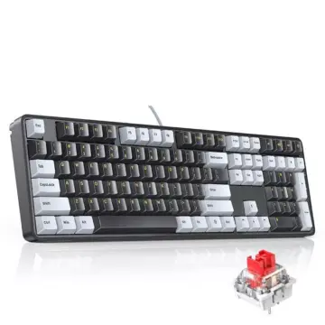 Mechanical Keyboard 108 Keys PBT Keycaps Wired Gaming Keyboard with Red Switches