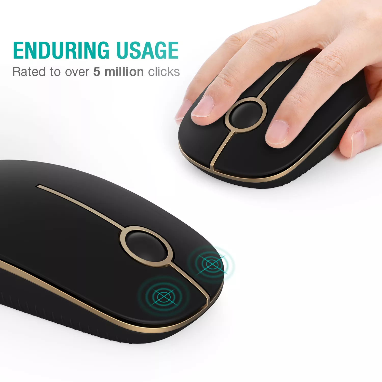 2.4G Slim Wireless Mouse with Nano Receiver - Portable & Noiseless for PC/Laptop - Image 3