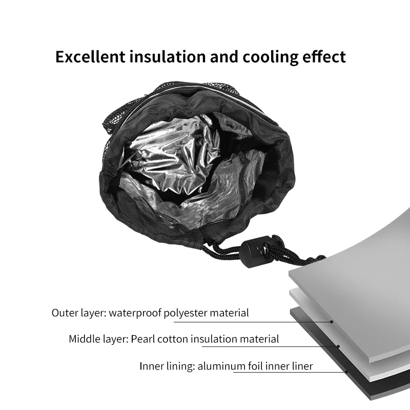 Handlebar-Mounted Insulated Bicycle Water Bottle Bag for Mountain & Road Bikes - Image 5