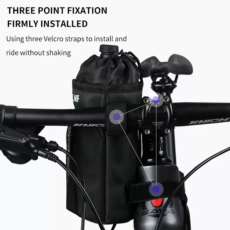 Handlebar-Mounted Insulated Bicycle Water Bottle Bag for Mountain & Road Bikes - Image 4