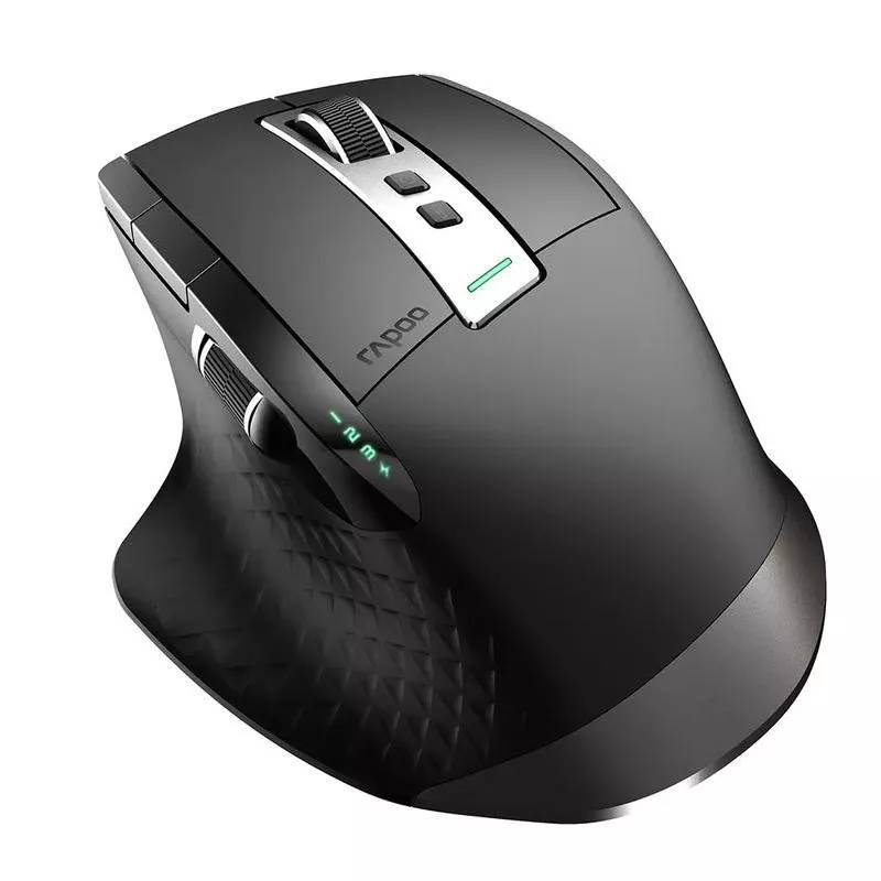 Multi-Device Rechargeable Wireless Ergonomic Mouse with Laser Precision