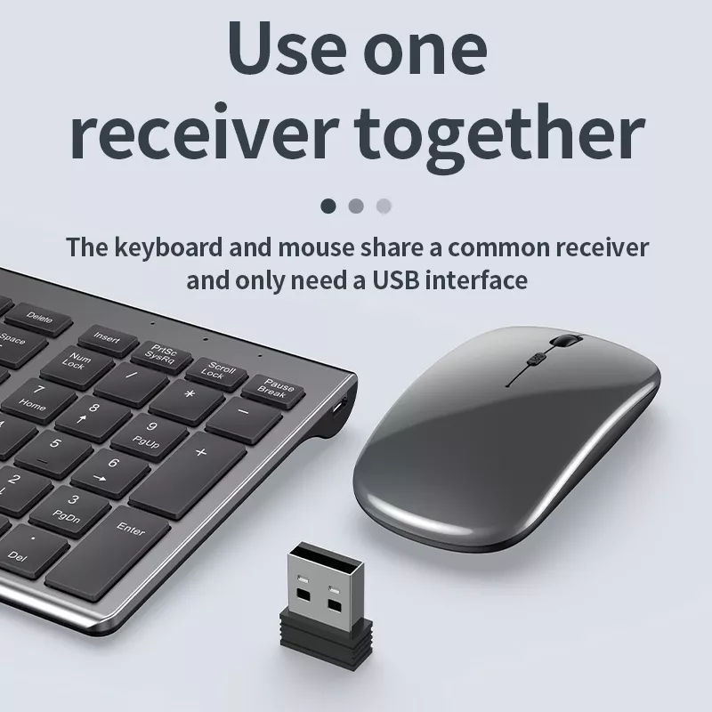 Wireless Rechargeable Keyboard and Mouse Combo - Image 6