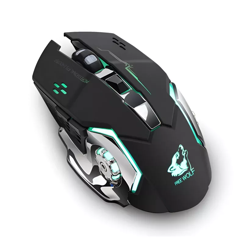 Wireless Rechargeable Gaming Mouse with Silent Click & Adjustable DPI - Image 2