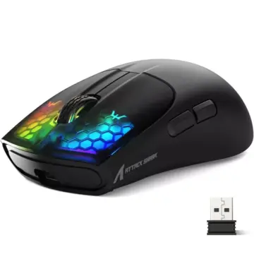 Wireless Gaming Mouse with RGB Lighting, Rechargeable & Adjustable DPI