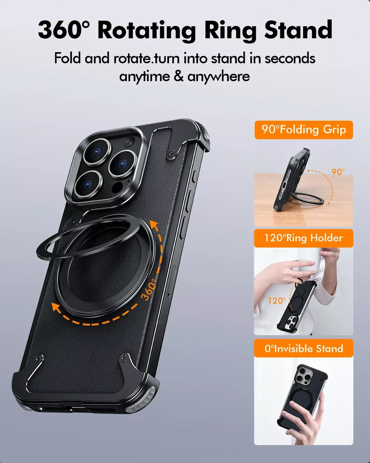 Magnetic Leather Phone Case - Image 2