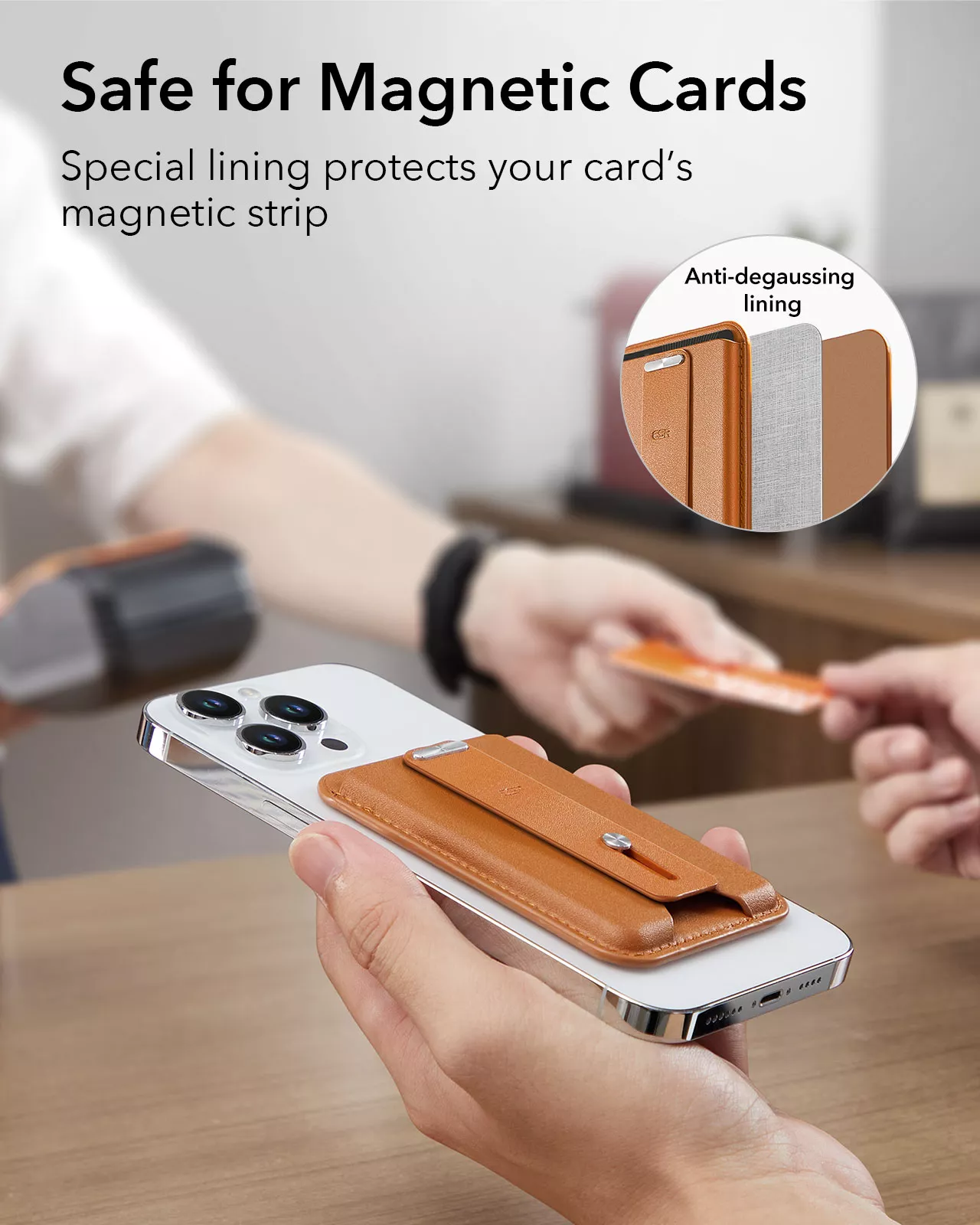 Magnetic Wallet with Smart Card Storage and Finger Loop - Image 4