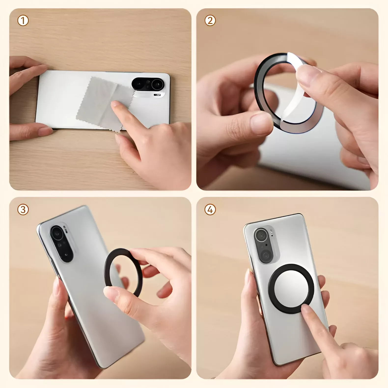 Magnetic Suction Cup Phone Grip Stand - Hands-Free Multifunction Holder - Image 5