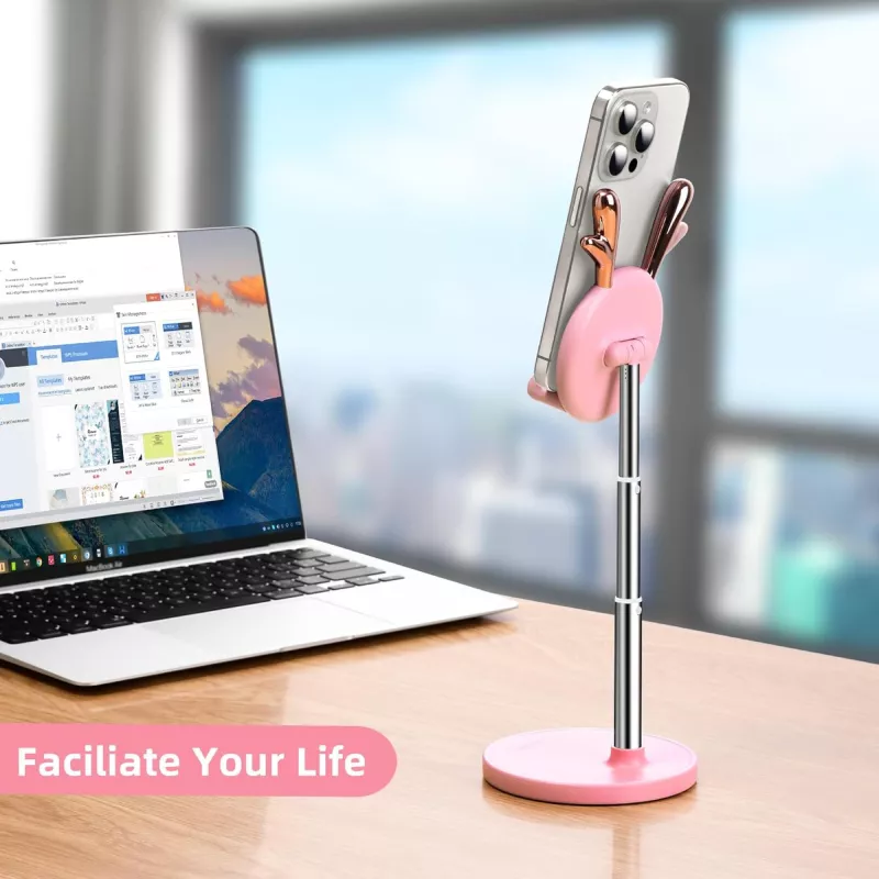 Adjustable Cute Deer Desktop Phone & Tablet Stand for 4-12.7'' Devices - Image 3