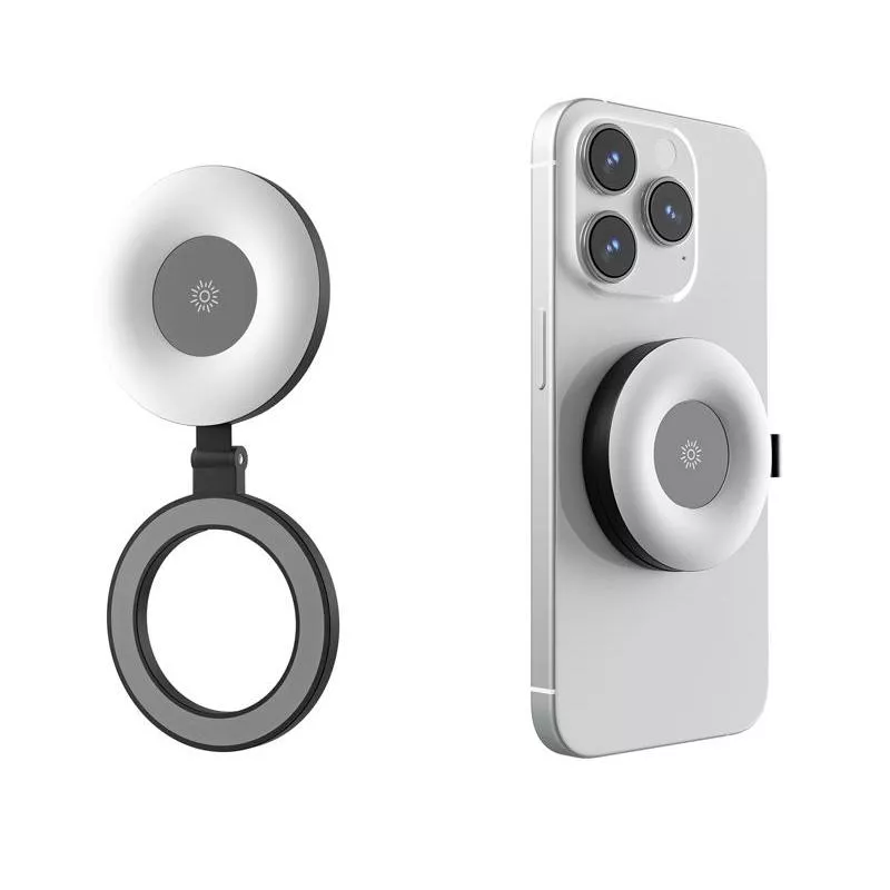 Magnetic Mini Selfie Light with Adjustable Brightness