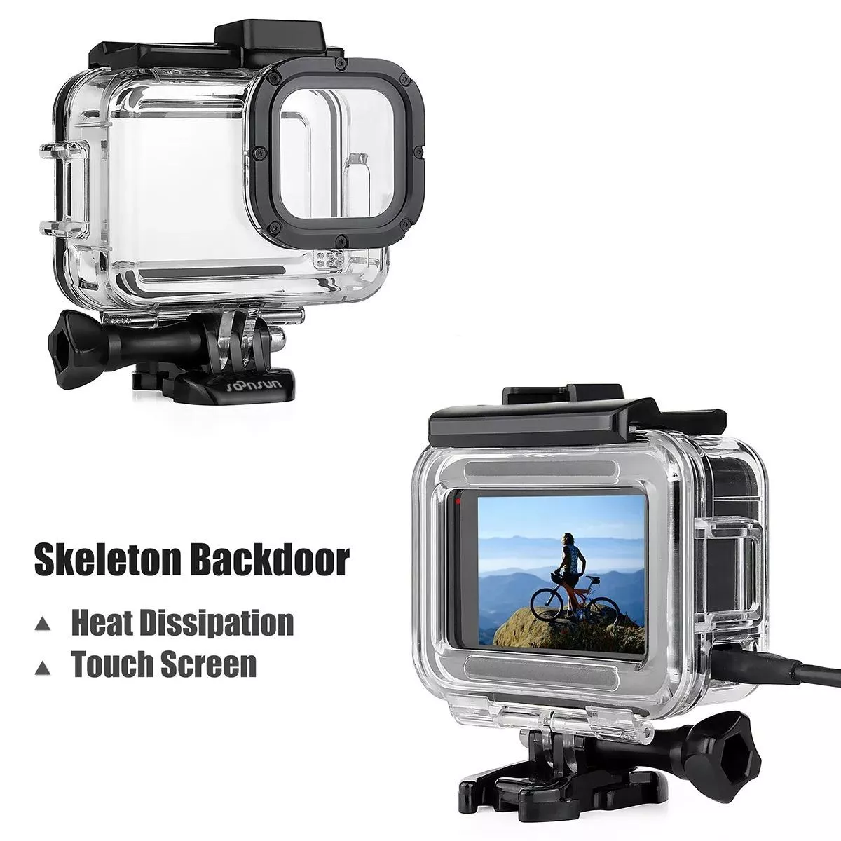 Side Open Frame for GoPro Hero 13 12 11 10 9 Black - Image 6