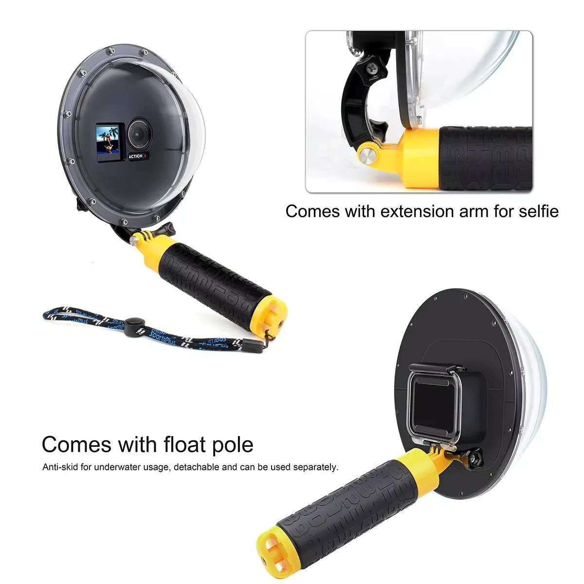 Underwater Dome Port for DJI Osmo Action 3/4/5 - Image 3