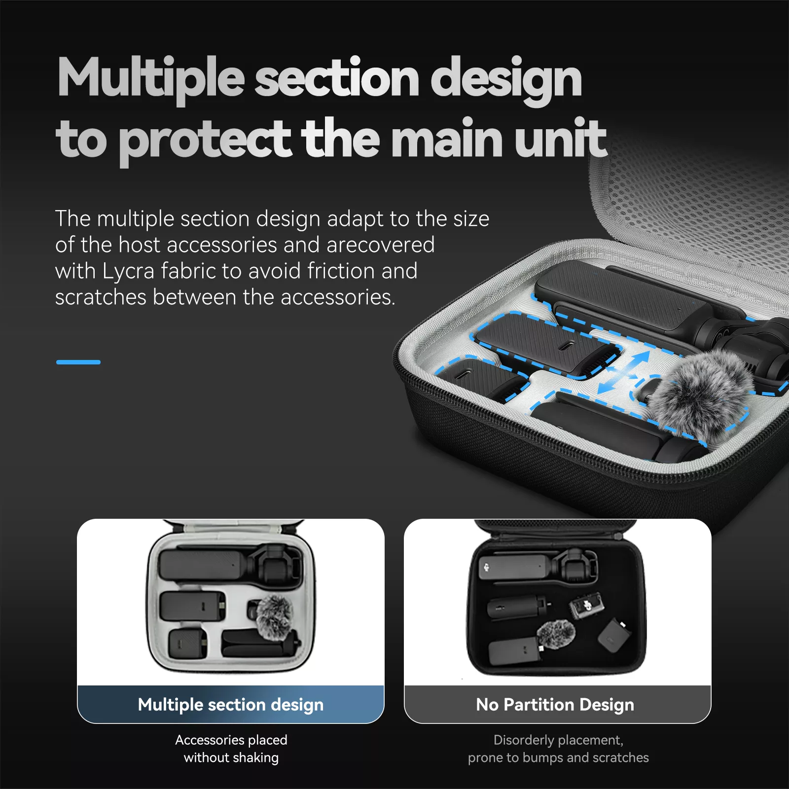 Protective Waterproof Hard Bag for DJI Pocket 3 and Accessories - Image 4