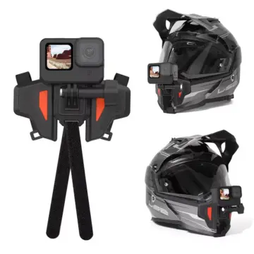 Foldable Motorcycle Helmet Mount for GoPro, DJI, and Insta360 Cameras