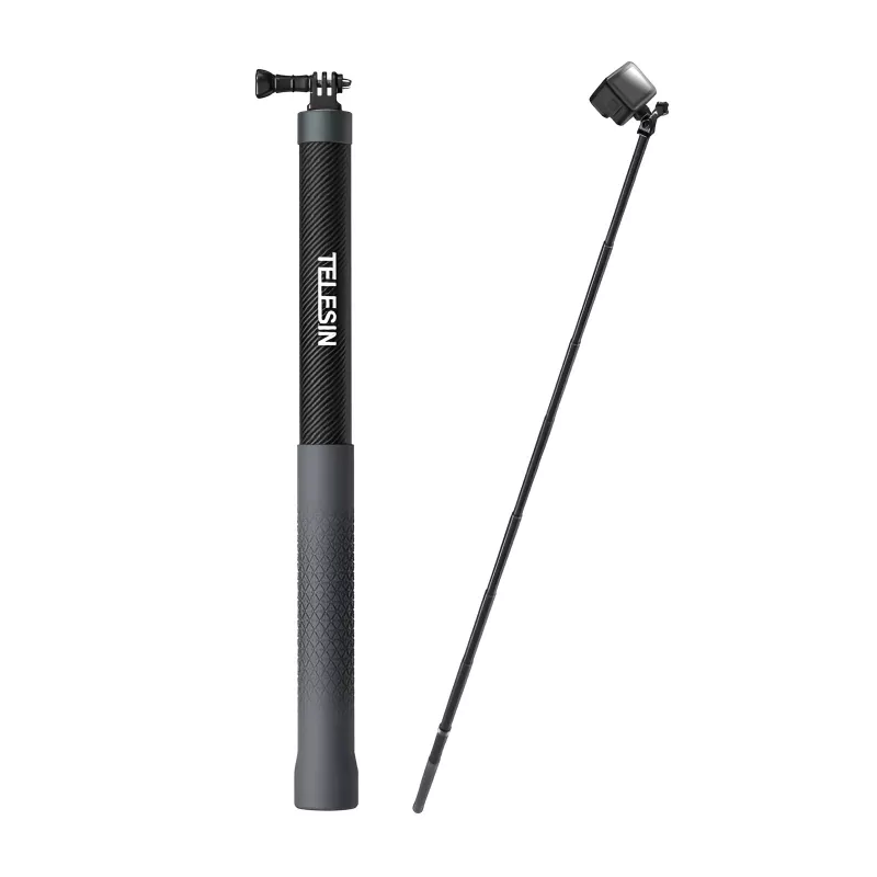 Extendable Carbon Fiber Selfie Stick Monopod for GoPro, Insta360, DJI Action Cameras - Image 7