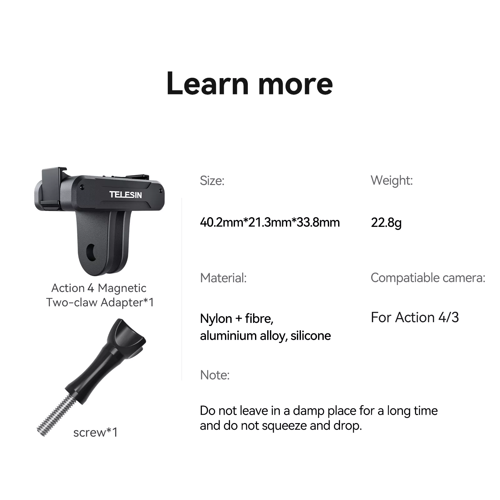 Magnetic Two-Claw Adapter for Action Cameras - Strong & Versatile Accessory - Image 5