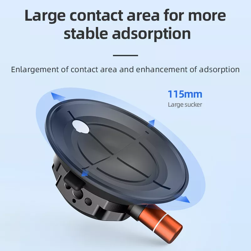 360° Adjustable Car Suction Cup Mount for Phones & Action Cameras - Image 3