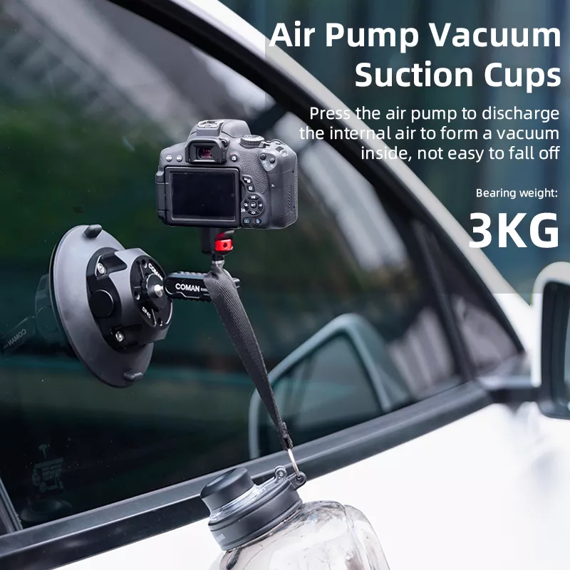 360° Adjustable Car Suction Cup Mount for Phones & Action Cameras - Image 4