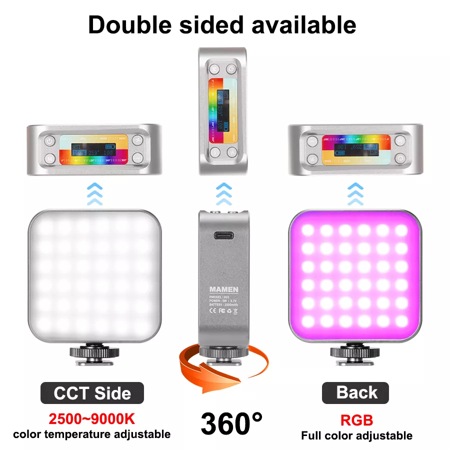 Mini Rechargeable RGB Panel Lamp for Photography - Image 6