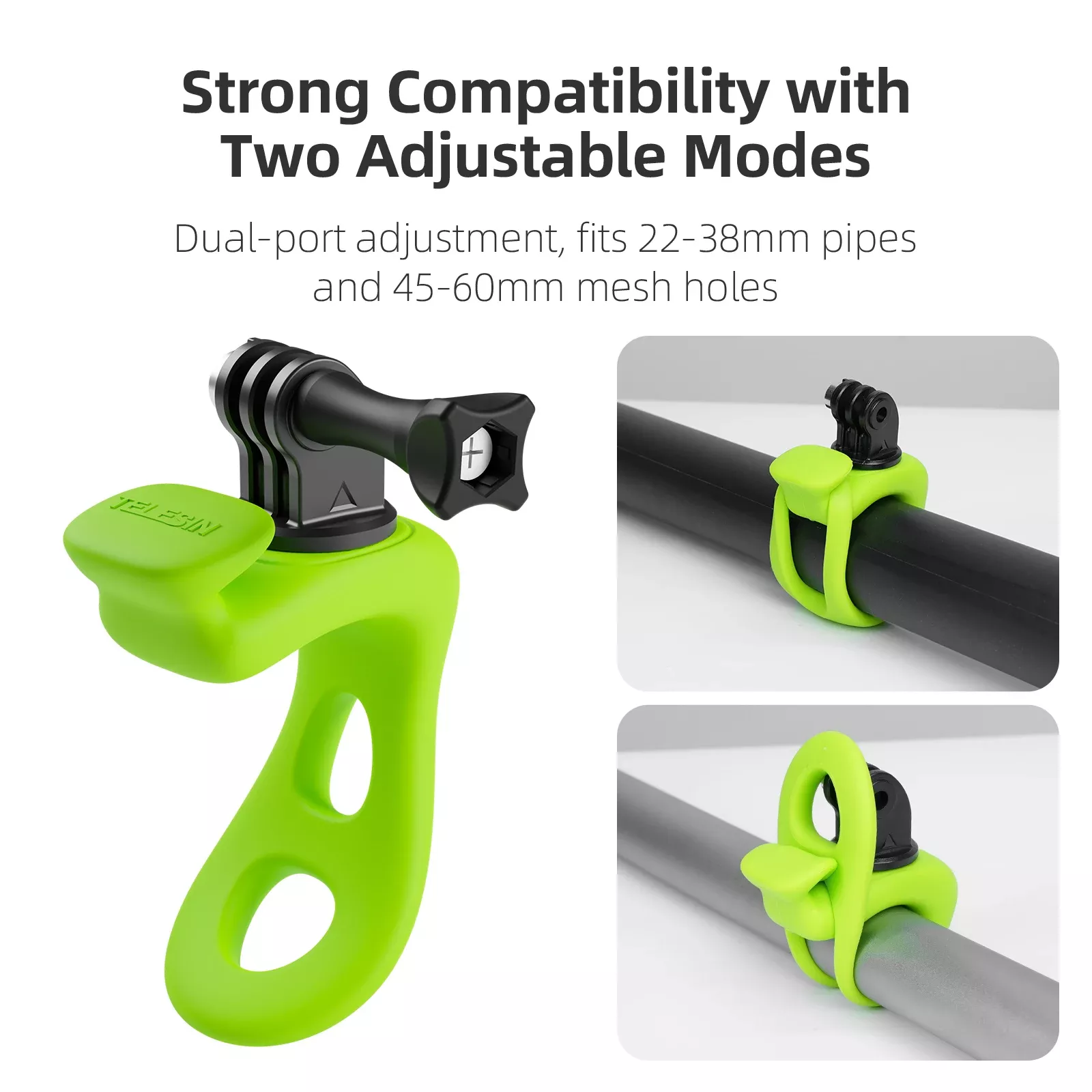 360° Rotatable Wrist Strap Mount with Adjustable Silicone Bracelet - Image 2