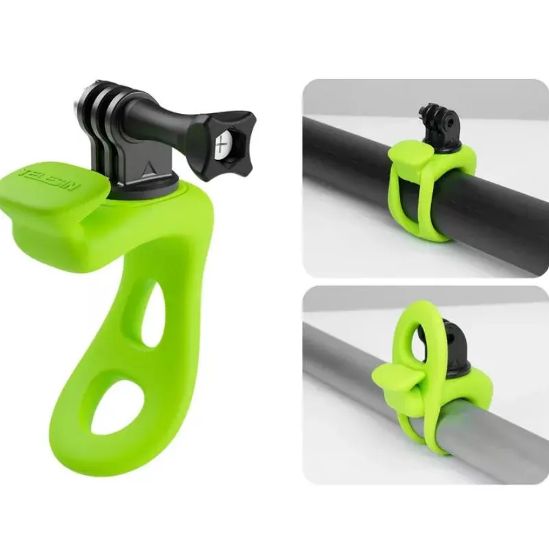 360° Rotatable Wrist Strap Mount with Adjustable Silicone Bracelet
