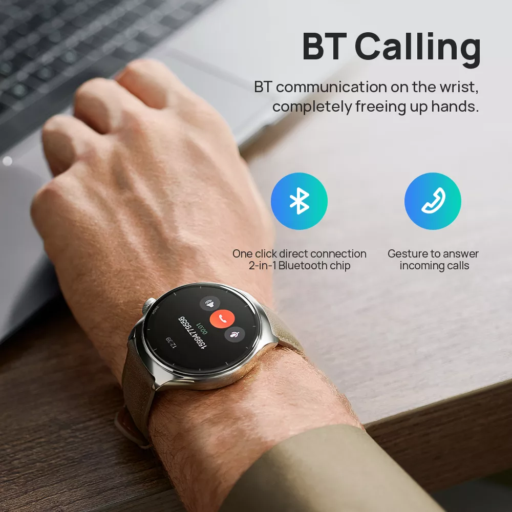 AMOLED GPS Smartwatch with 150+ Sports Modes, Health Monitoring, & Bluetooth Calling - Image 4