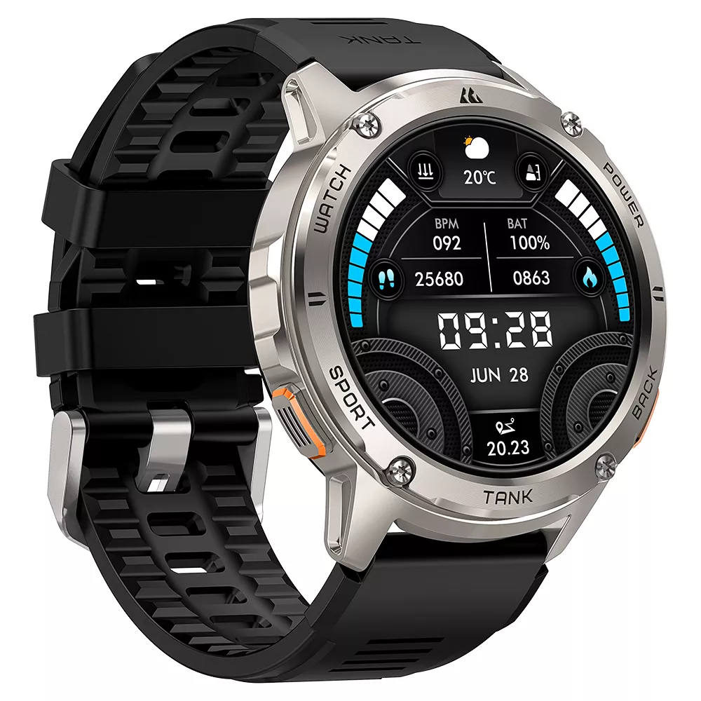 Rugged Waterproof Smartwatch with Bluetooth, Fitness Tracking & 100+ Sports Modes - Image 4