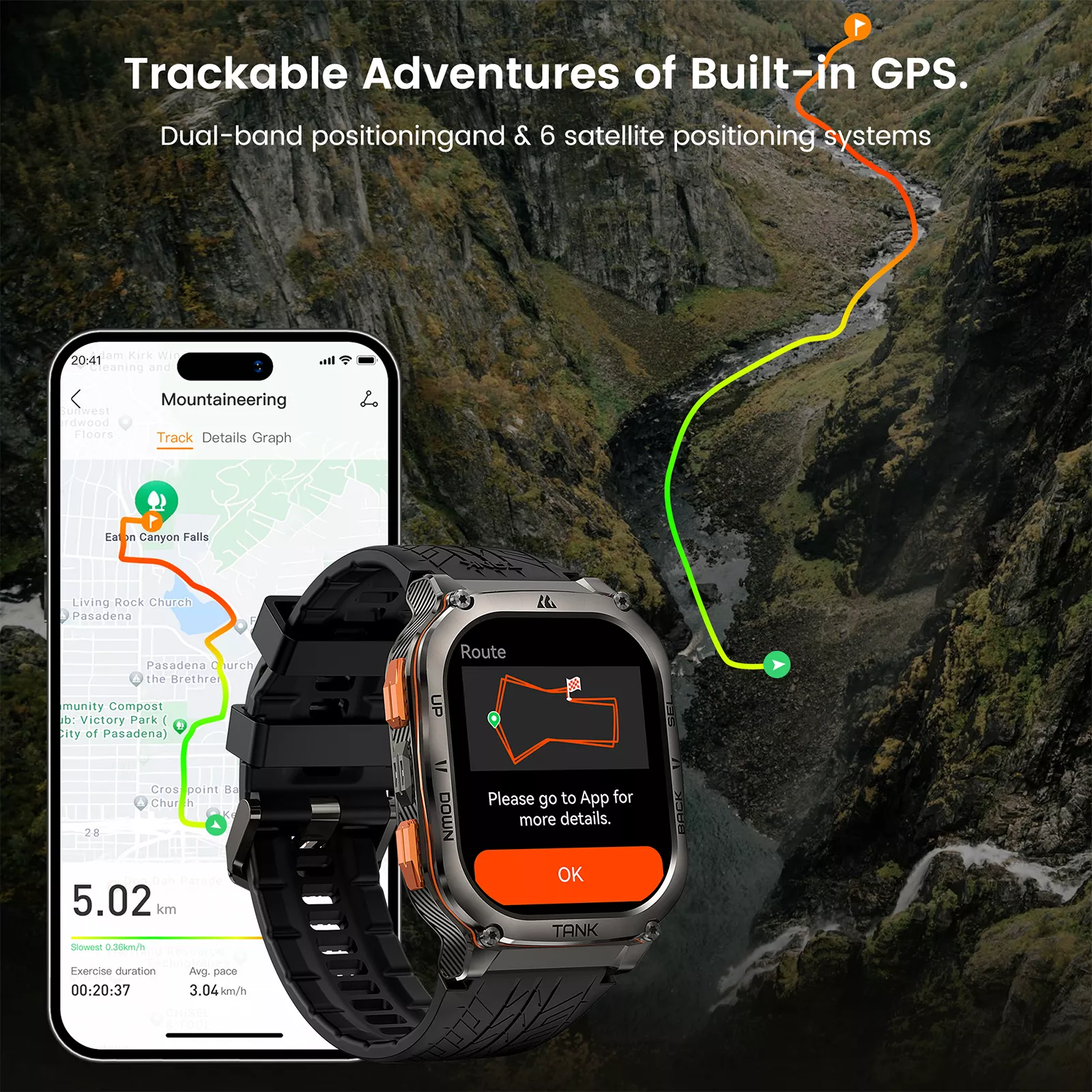 Military-Grade GPS Ultra Smartwatch for Rugged Adventures - Image 3