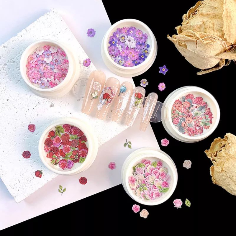 50pcs Daisy Flower Nail Art Decorations - Image 2