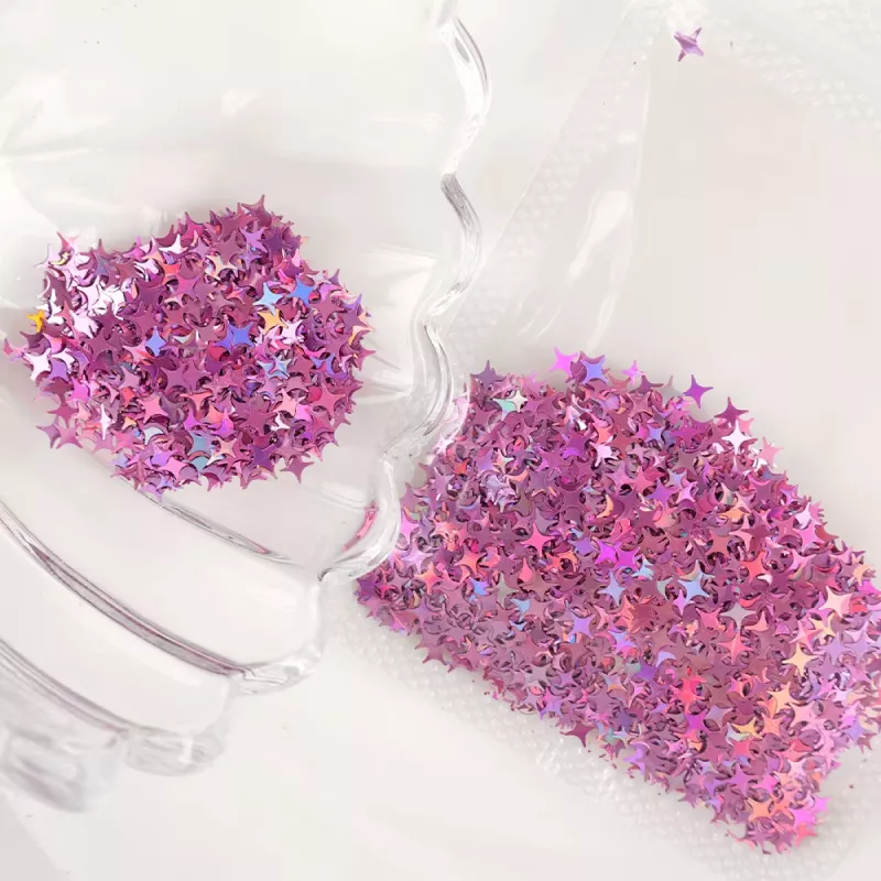3D Holographic Star Nail Glitter Sequins - Image 2