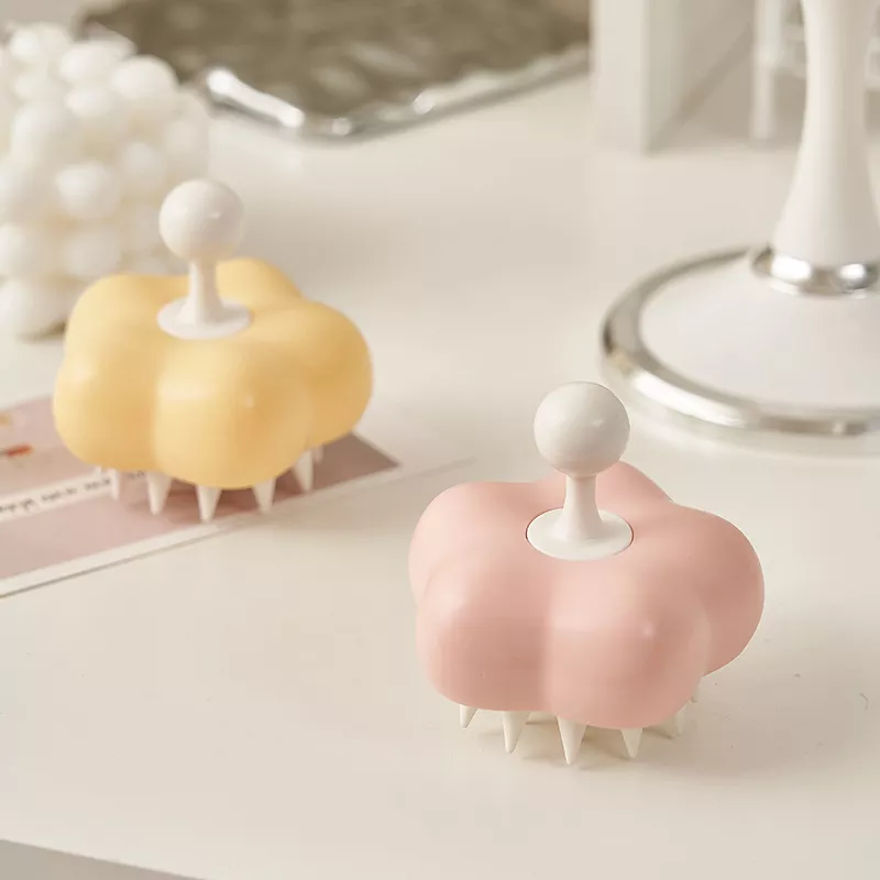 Silicone Shampoo & Scalp Massage Brush – Flower Shape Head Massager & Body Scrubber - Image 5