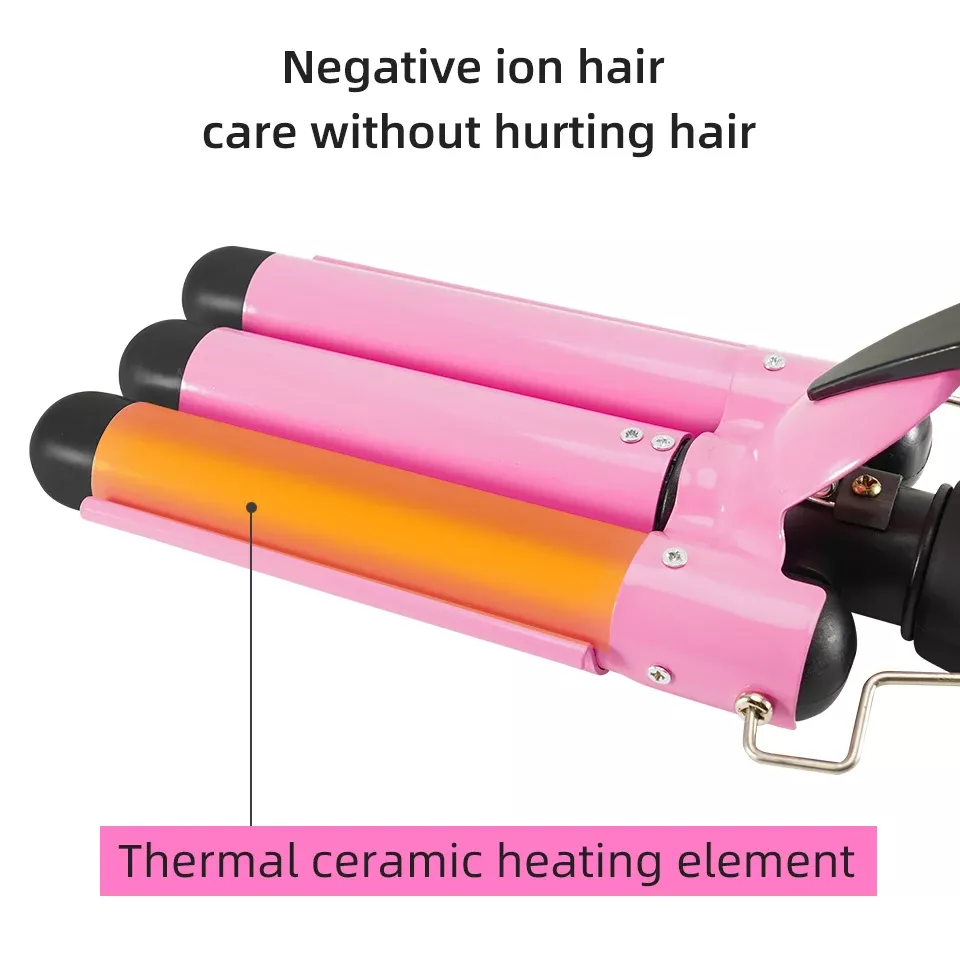 3-Barrel Electric Hair Curling Iron - Image 7