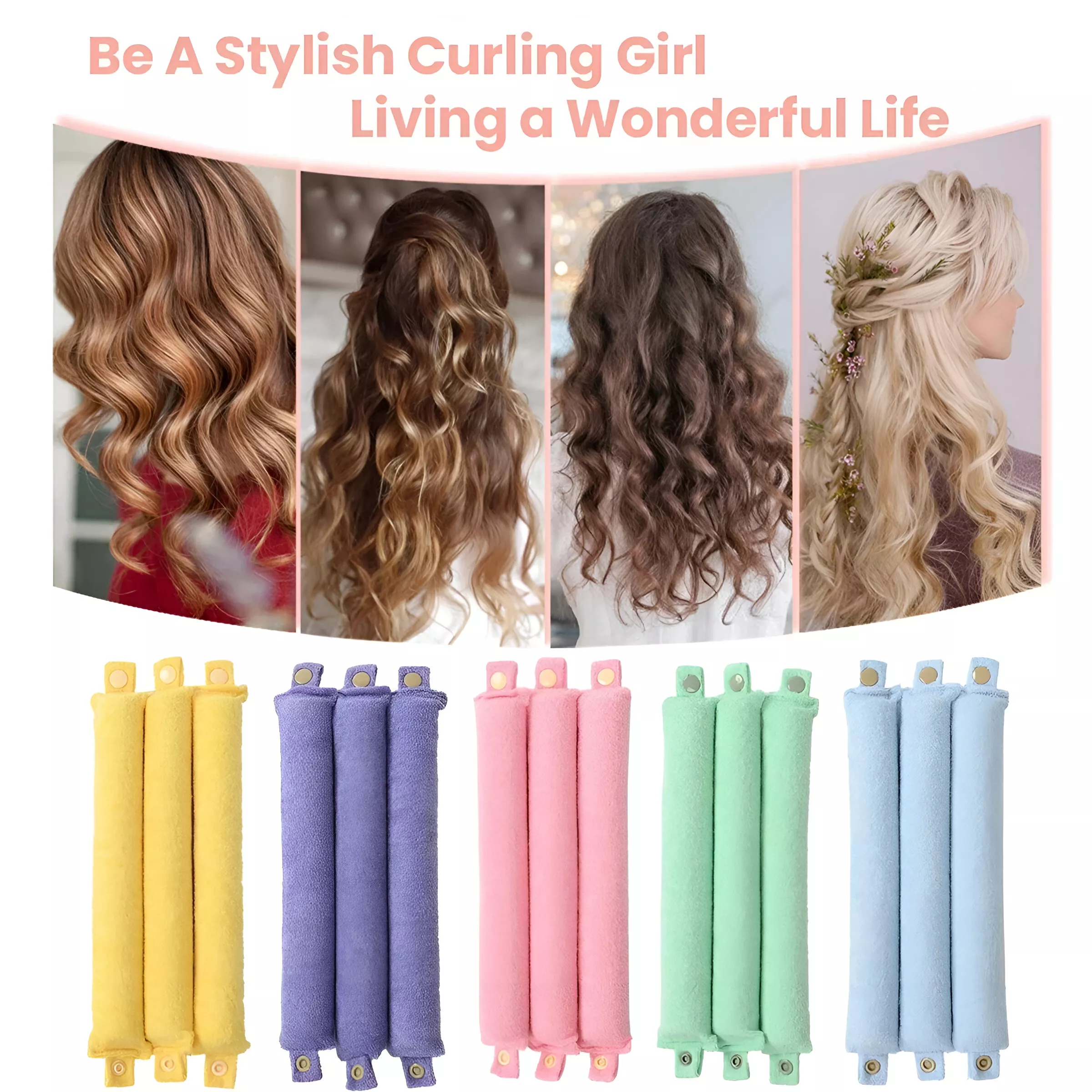 Heatless Curling Rod Headband - Image 2