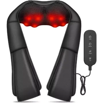 4D Heated Shiatsu Neck and Shoulder Massager for Full-Body Relief