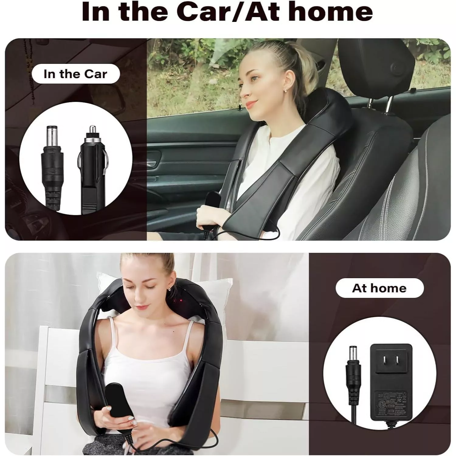 4D Heated Shiatsu Neck and Shoulder Massager for Full-Body Relief - Image 4