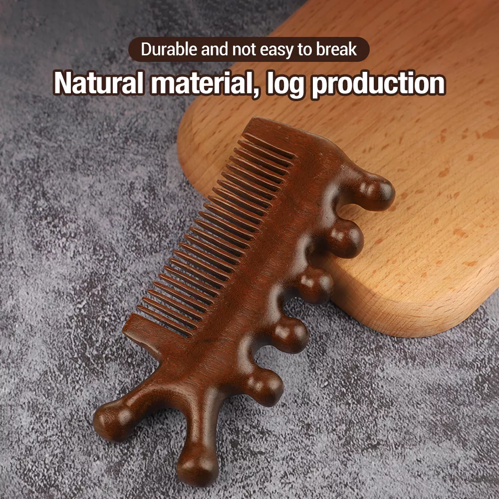Natural Sandalwood Meridian Massage Comb - Image 3