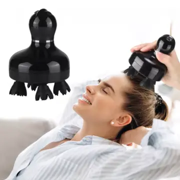 Electric Scalp Massager with TENS, EMS, Red Light & Vibration