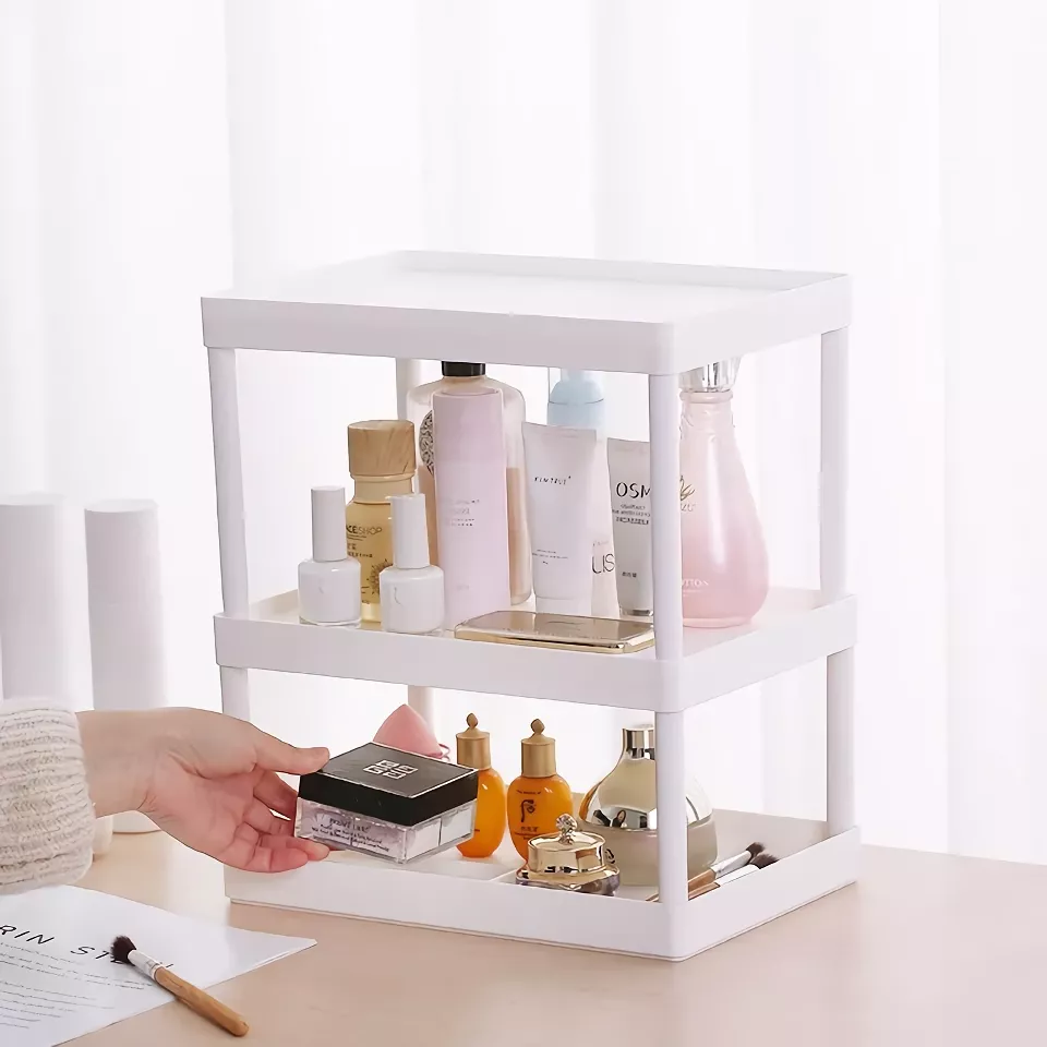 Multi-Layer Storage Shelf Organizer for Kitchen, Office & Bathroom - Image 3