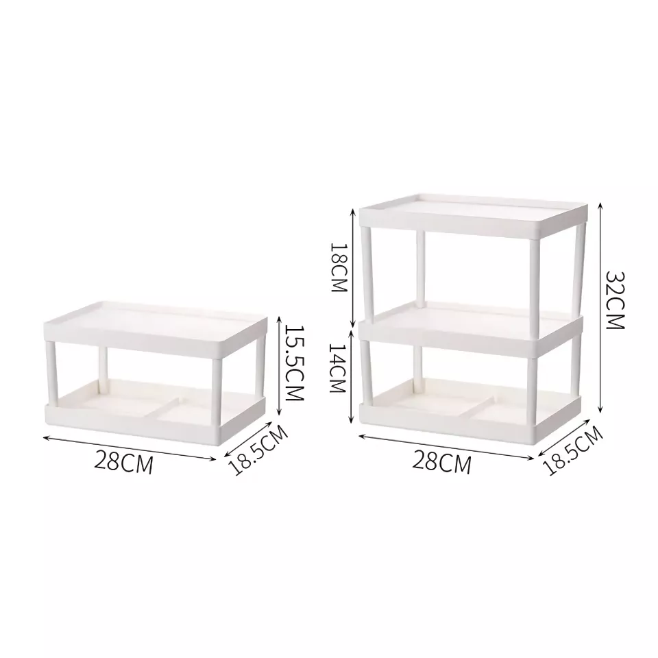 Multi-Layer Storage Shelf Organizer for Kitchen, Office & Bathroom - Image 6