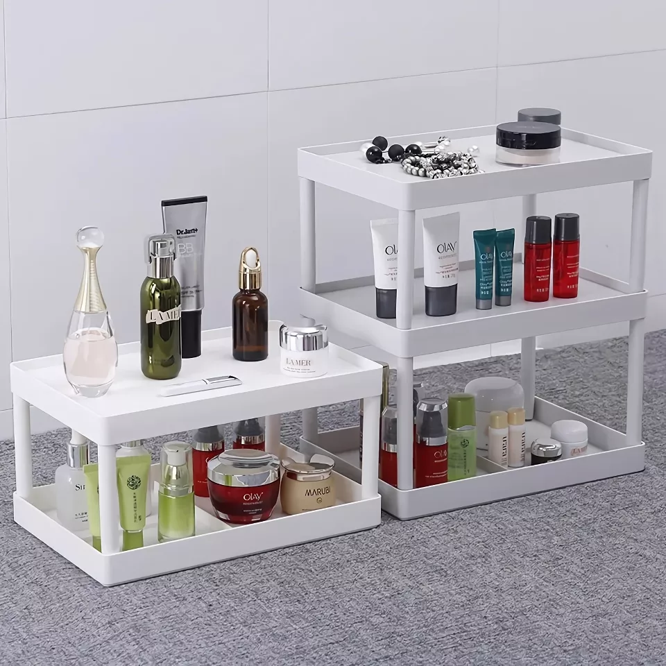 Multi-Layer Storage Shelf Organizer for Kitchen, Office & Bathroom - Image 2