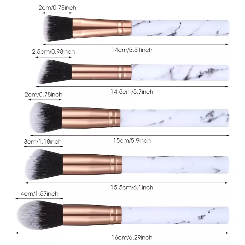 10-Piece Professional Makeup Brush Set - Image 5