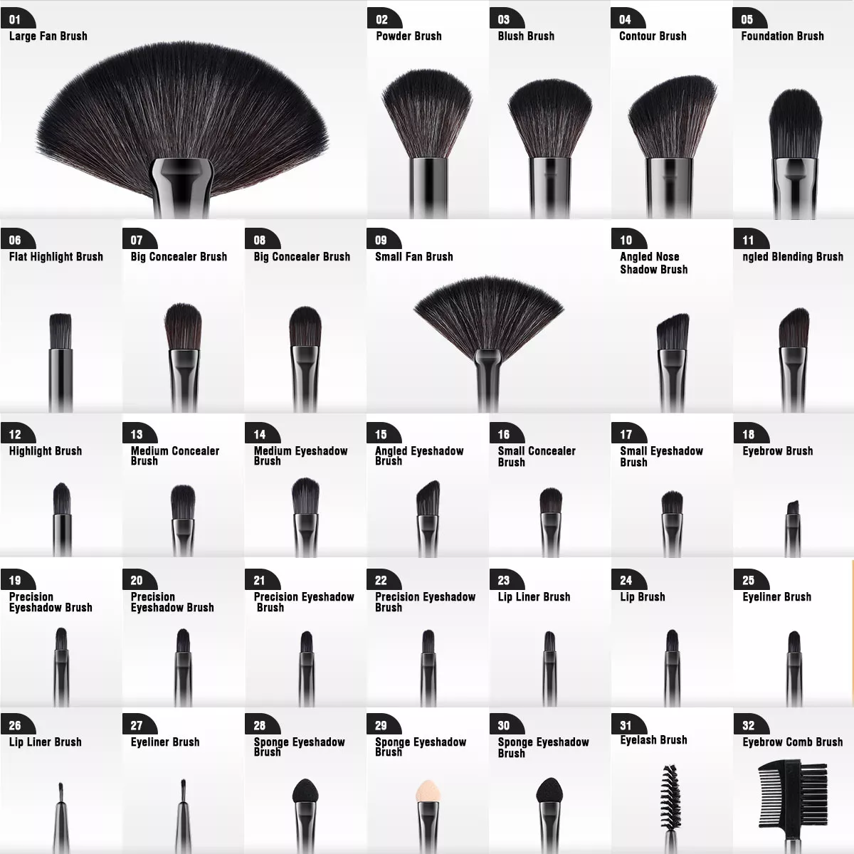 Professional Makeup Brushes Set - Image 9