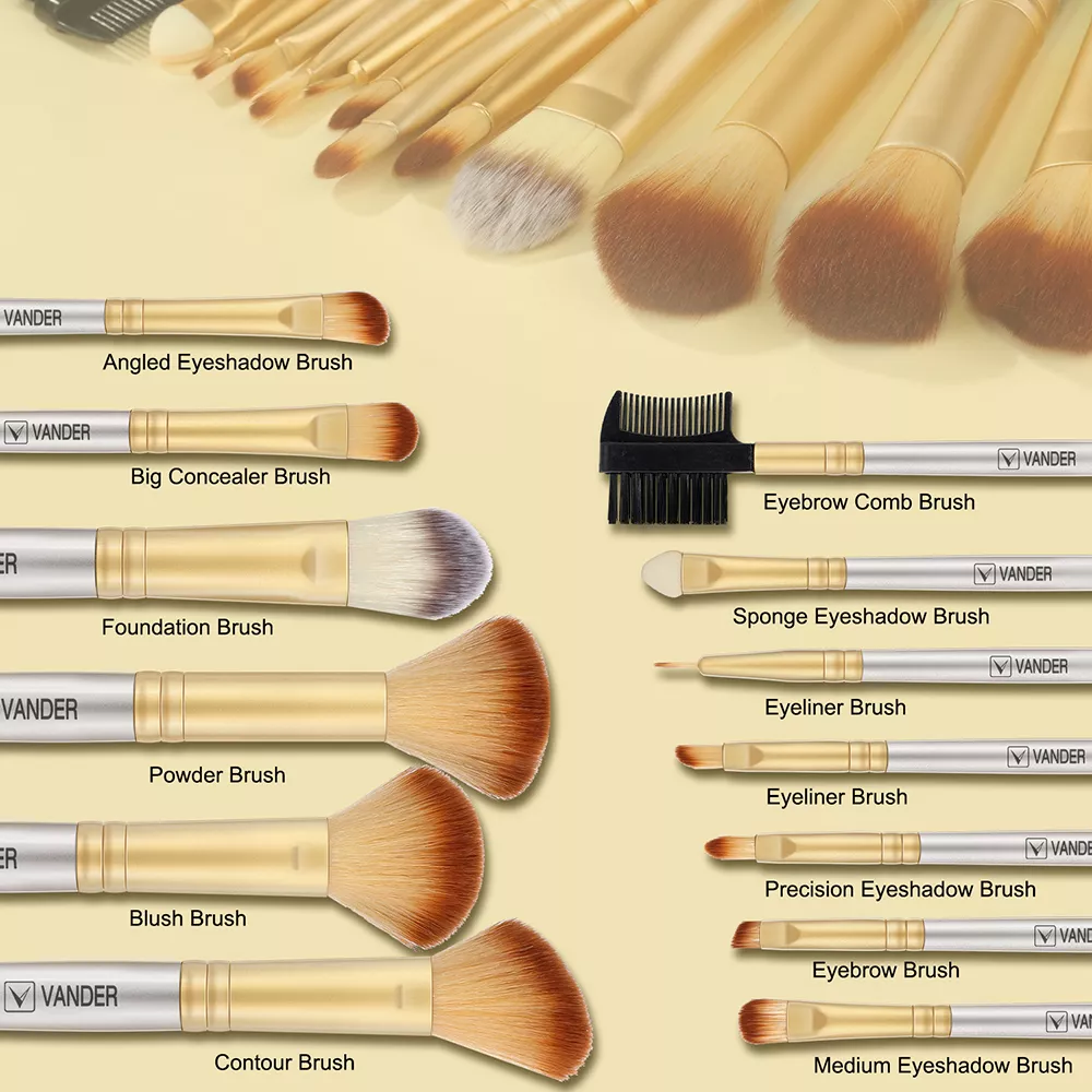13 Piece Makeup Brushes Set - Image 2
