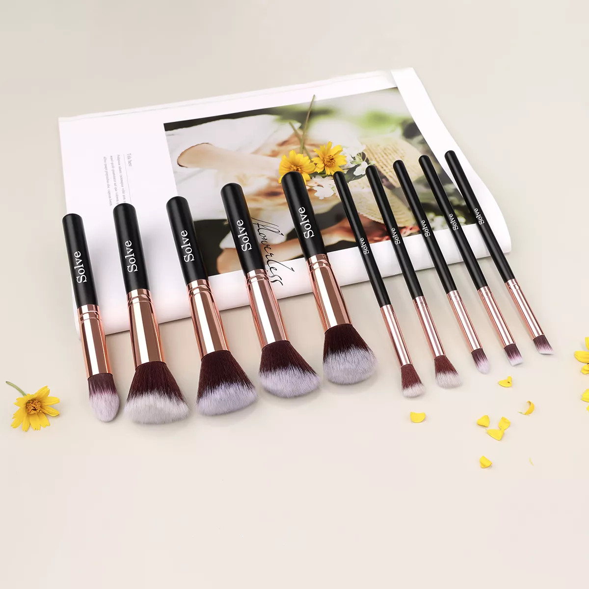 10-Piece Professional Makeup Brush Set - Image 6