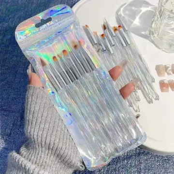 Ultra-Thin Aurora Nail Art Brushes Set – 8 Professional Nail Art Tools for Gradient & Detailed Designs