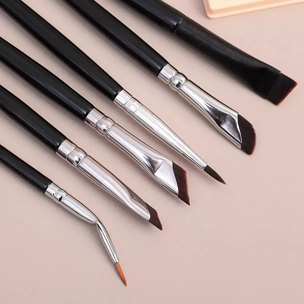 1/6PCS Professional Eyes Makeup Brush Set - Eyebrow, Eyeliner & Contouring Tools - Image 4